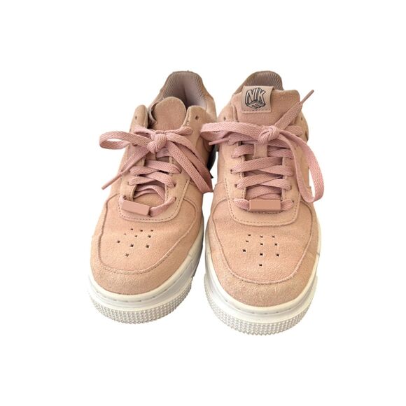 Nike Air Force 1 Pixel Pink Suede Size 7 Leather CK6649-601- Gently Used - Picture 5 of 7
